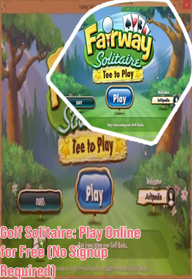 Play golf solitaire online
